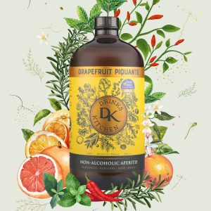 Grapefruit Piquante Non Alcoholic Aperitif Perfect for Paloma's and Margaritas or a non alcoholic spritz